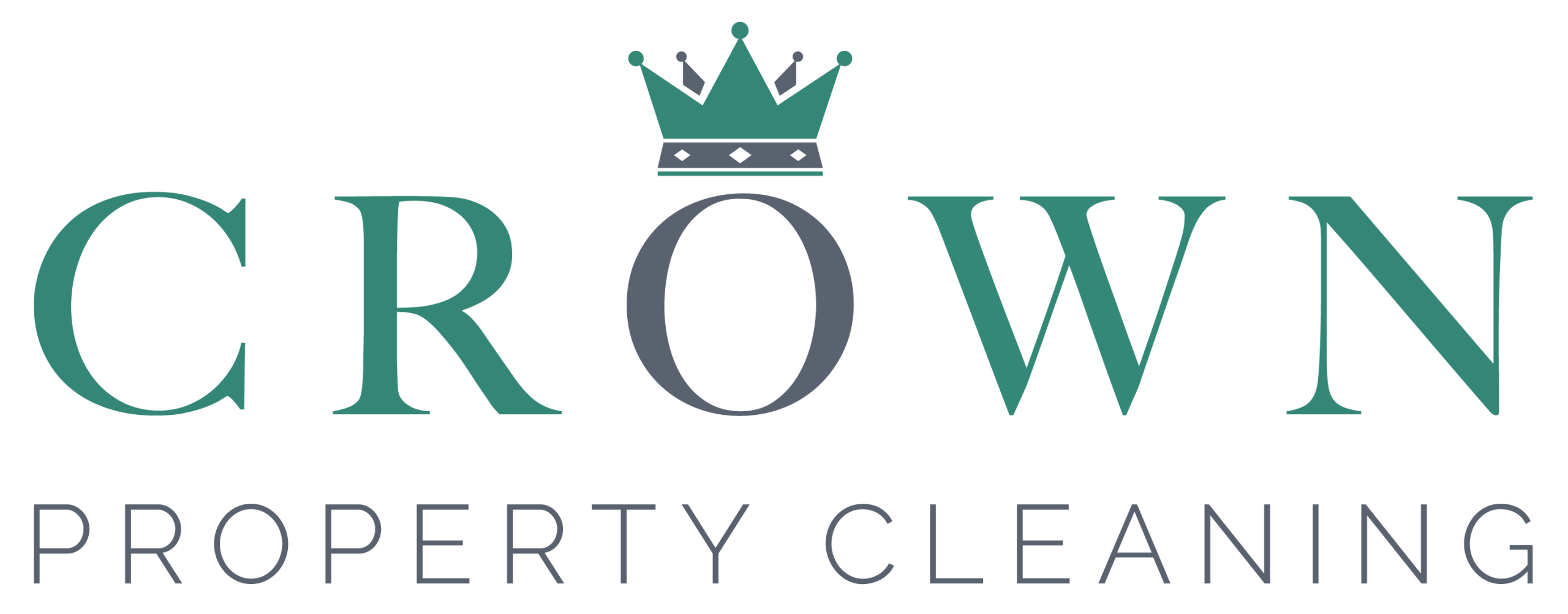Crown Property Cleaning Logo The Magna Group Logo with White ouline