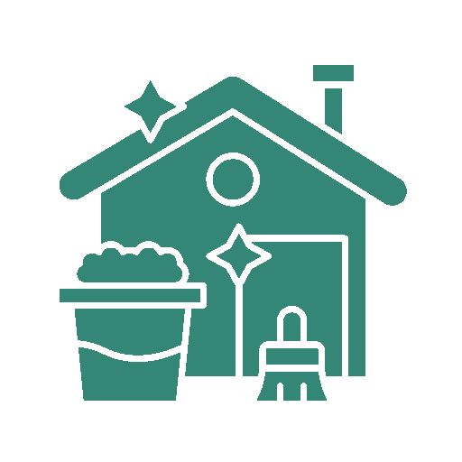 Green clean-house Icon Green clean-house Icon